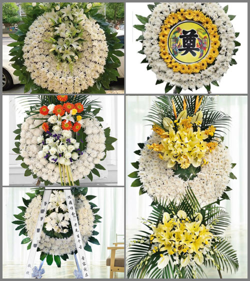 四川成都彭州市龙门山镇宝山村花圈速递